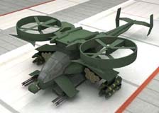 Бумажная модель AT-99 Scorpion Gunship из фильма Avatar