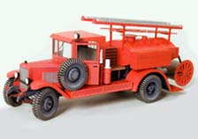 Бумажная модель Зис 5 ПМЗ 2 Пожарный автомобиль